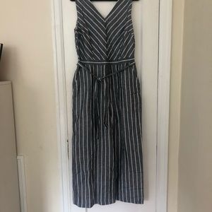 NWT Striped loft jumpsuit size 12